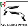 COPPIA SPECCHI retrovisori DX SX Dark Saber FAR Yamaha TMAX 560 2022 2024